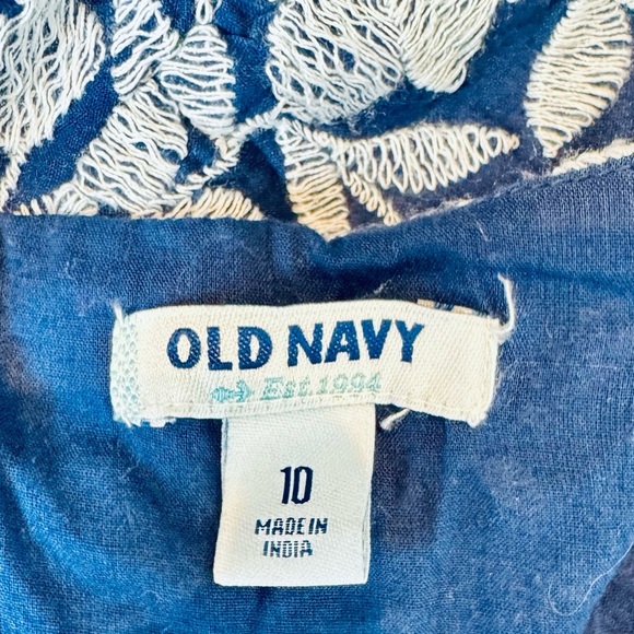 Old Navy | Navy & White Floral Cotton Dress - Picture 11 of 13